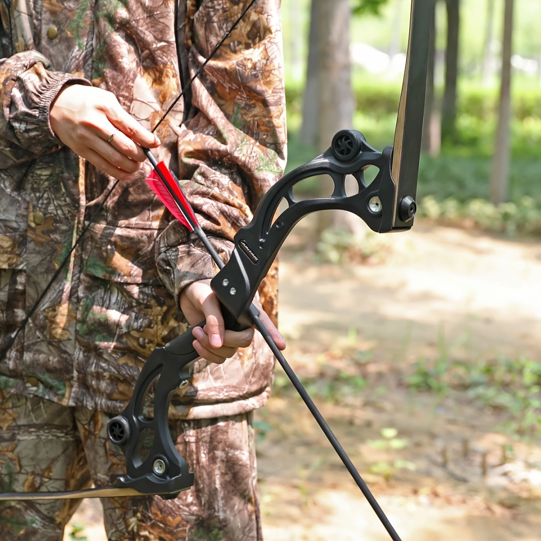  Reverse Bow Set Outdoor Shooting Archery Beauty Hunting Bow 45-55lbs Adjustable Hunting Right Hand